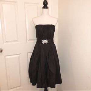 NWOT Cinderella Designs Strapless Black Dress